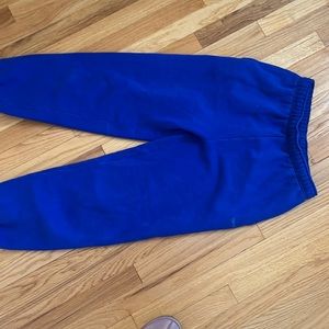 Aritzia blue cozy fleece mega sweatpants
